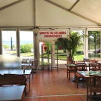 Restaurant temporaire aménagé