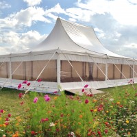 Mariage sous Chapiteau bambou de 150m² (10x15m) au Manoir Equivocal de Corgoloin