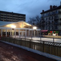 Patinoire des Lumières à Lyon et sa structure de 75m²