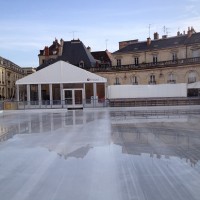 Patinoire de Dijon pendant le montage