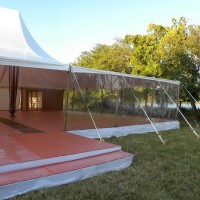 Mariage sous Chapiteau bambou de 375m² avec marches sur mesure